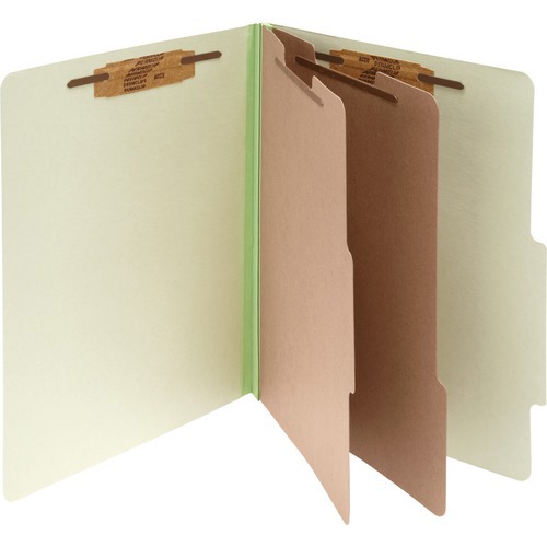 File Folders with Top Tab: Legal, Leaf Green, 10/Pack